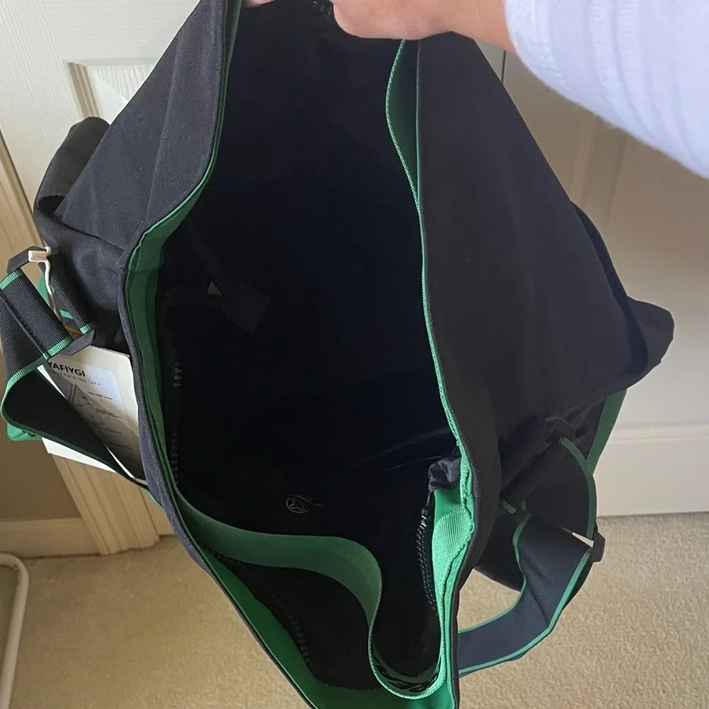 Black and Green Gym Bag
